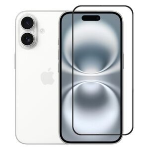 Folie sticla pentru iPhone 16 111d Full Cover / Full Glue tempered glass - margini negre