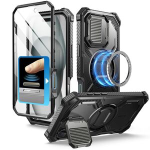 [Pachet 360°] Husa + folie iPhone 16 I-Blason Armorbox, negru