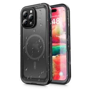 Pachet 360: Husa cu folie integrata iPhone 16 Pro Max cu MagSafe ShockProof Dust-Water Proof Full Body, negru