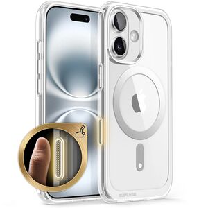 Husa iPhone 16 Supcase Unicorn Beetle Slim Clear MagSafe, transparenta