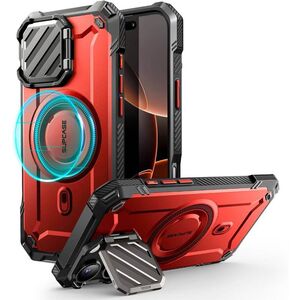 Husa iPhone 16 Pro Max Supcase Unicorn Beetle XT MagSafe, rosu