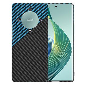 Husa pentru  Honor Magic 5 Lite CarbonFiber UltraSlim, Lightweight, albastru negru