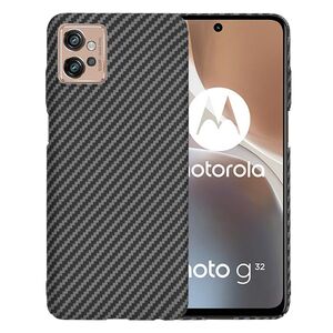 Husa pentru  Motorola Moto G32 CarbonFiber UltraSlim, Lightweight, negru