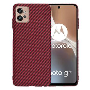Husa pentru  Motorola Moto G32 CarbonFiber UltraSlim, Lightweight, rosu