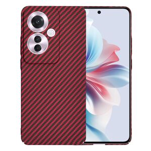 Husa pentru  Oppo Reno 11F CarbonFiber UltraSlim, Lightweight, rosu