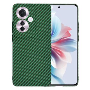 Husa pentru  Oppo Reno 11F CarbonFiber UltraSlim, Lightweight, verde