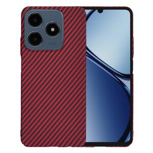 Husa pentru  Realme C61, Realme C63 CarbonFiber UltraSlim, Lightweight, rosu