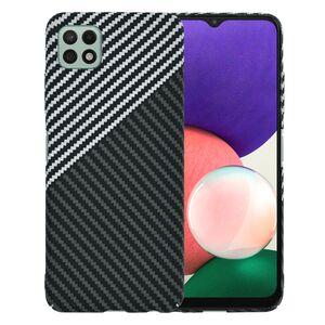 Husa pentru  Samsung Galaxy A22 5G CarbonFiber UltraSlim, Lightweight, gri