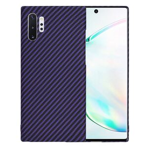 Husa pentru  Samsung Galaxy Note 10 Plus CarbonFiber UltraSlim, Lightweight, mov