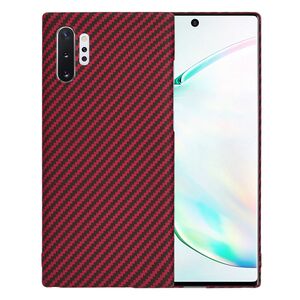 Husa pentru  Samsung Galaxy Note 10 Plus CarbonFiber UltraSlim, Lightweight, rosu