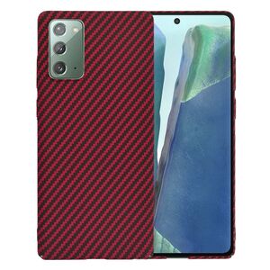 Husa pentru  Samsung Galaxy Note 20 CarbonFiber UltraSlim, Lightweight, rosu