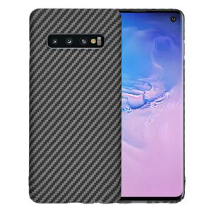 Husa pentru  Samsung Galaxy S10 CarbonFiber UltraSlim, Lightweight, negru