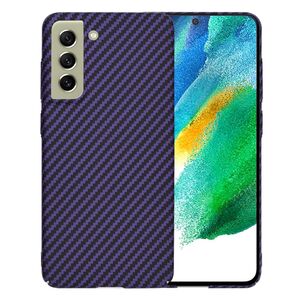 Husa pentru  Samsung Galaxy S21 FE CarbonFiber UltraSlim, Lightweight, mov