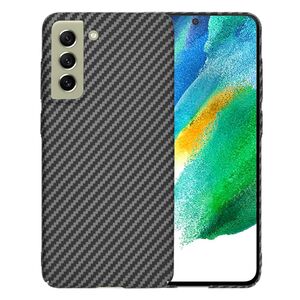 Husa pentru  Samsung Galaxy S21 FE CarbonFiber UltraSlim, Lightweight, negru