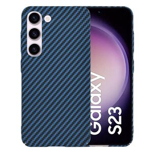 Husa pentru  Samsung Galaxy S23 CarbonFiber UltraSlim, Lightweight, albastru
