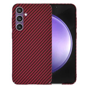 Husa pentru  Samsung Galaxy S23 FE CarbonFiber UltraSlim, Lightweight, rosu