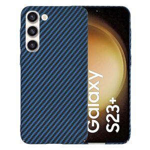 Husa pentru  Samsung Galaxy S23 Plus  CarbonFiber UltraSlim, Lightweight, albastru