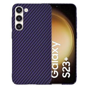 Husa pentru  Samsung Galaxy S23 Plus  CarbonFiber UltraSlim, Lightweight, mov