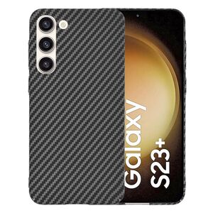 Husa pentru  Samsung Galaxy S23 Plus  CarbonFiber UltraSlim, Lightweight, negru