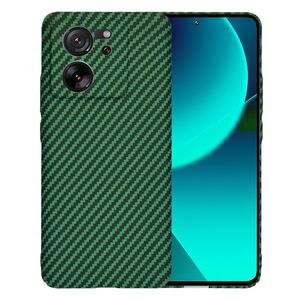 Husa pentru  Xiaomi 13T, 13T Pro CarbonFiber UltraSlim, Lightweight, verde