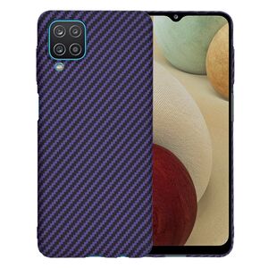 Husa pentru Samsung Galaxy A12 CarbonFiber UltraSlim, Lightweight, mov