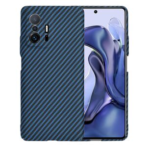 Husa pentru Xiaomi 11T 5G, 11T PRO 5G  CarbonFiber UltraSlim, Lightweight, albastru