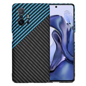 Husa pentru Xiaomi 11T 5G, 11T PRO 5G  CarbonFiber UltraSlim, Lightweight, albastru negru