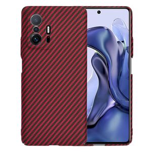 Husa pentru Xiaomi 11T 5G, 11T PRO 5G  CarbonFiber UltraSlim, Lightweight, rosu