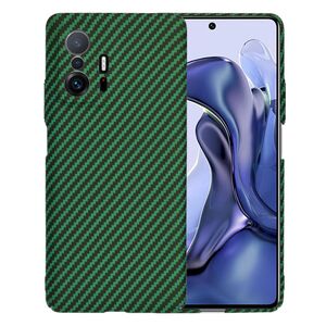 Husa pentru Xiaomi 11T 5G, 11T PRO 5G  CarbonFiber UltraSlim, Lightweight, verde