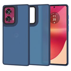Husa pentru  Motorola Moto G85 CarbonFiber UltraSlim, Lightweight, albastru
