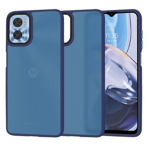 Husa pentru  Motorola Moto E22, E22i Ghost Series frosted - albastru
