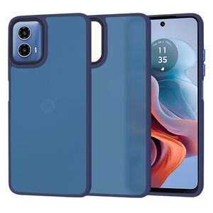 Husa pentru  Motorola Moto G34 Ghost Series frosted - albastru