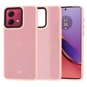 Husa pentru  Motorola Moto G84 CarbonFiber UltraSlim, Lightweight, roz