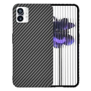 Husa pentru  Nothing Phone 1 CarbonFiber UltraSlim, Lightweight, negru