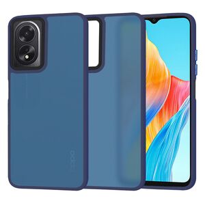 Husa pentru  Oppo A18, A38 CarbonFiber UltraSlim, Lightweight, albastru