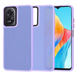 Husa pentru  Oppo A18, A38 CarbonFiber UltraSlim, Lightweight, mov