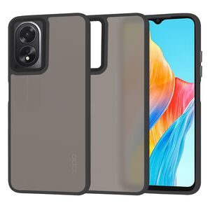 Husa pentru  Oppo A18, A38 CarbonFiber UltraSlim, Lightweight, negru