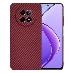 Husa pentru  Realme 12, 12X CarbonFiber UltraSlim, Lightweight, rosu