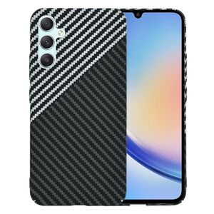 Husa pentru  Samsung Galaxy A34 5G CarbonFiber UltraSlim, Lightweight, gri