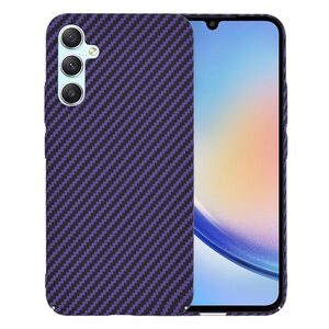 Husa pentru  Samsung Galaxy A34 5G CarbonFiber UltraSlim, Lightweight, mov