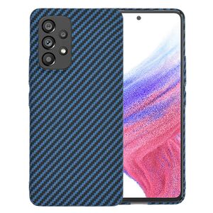 Husa pentru  Samsung Galaxy A53 5G CarbonFiber UltraSlim, Lightweight, albastru