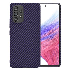 Husa pentru  Samsung Galaxy A53 5G CarbonFiber UltraSlim, Lightweight, mov