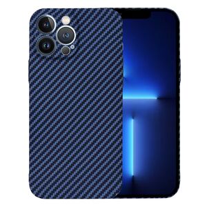 Husa pentru  iPhone 13 Pro Max CarbonFiber UltraSlim, Lightweight, albastru