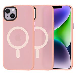 Husa pentru  iPhone 14 Plus cu MagSafe, Ghost Series, frosted - roz
