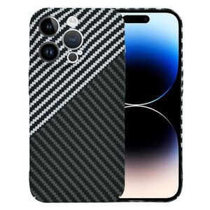 Husa pentru  iPhone 14 Pro  CarbonFiber UltraSlim, Lightweight, gri