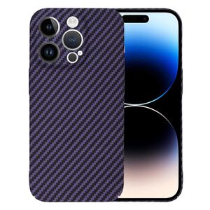 Husa pentru  iPhone 14 Pro  CarbonFiber UltraSlim, Lightweight, mov