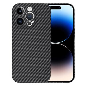 Husa pentru  iPhone 14 Pro  CarbonFiber UltraSlim, Lightweight, negru