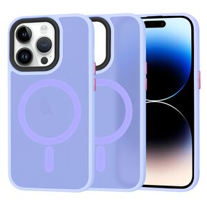 Husa pentru  iPhone 14 Pro  cu MagSafe, Ghost Series, frosted - lavanda
