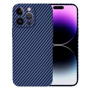 Husa pentru  iPhone 14 Pro Max CarbonFiber UltraSlim, Lightweight, albastru