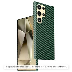 Husa pentru  iPhone 14 Pro Max CarbonFiber UltraSlim, Lightweight, verde